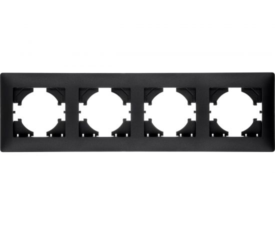 Рамка GUSI ELECTRIC Bravo 4-местная, цвет графит С1040-010 