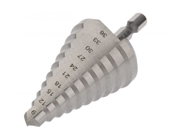 Сверло по металлу ступенчатое 9.0-36.0 мм, HSS KRANZ KR-12-6604 – изображение 2