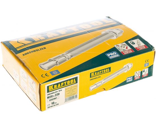 Анкер клиновой (М20x220; 10 шт.) Kraftool 302184-20-220 – изображение 2