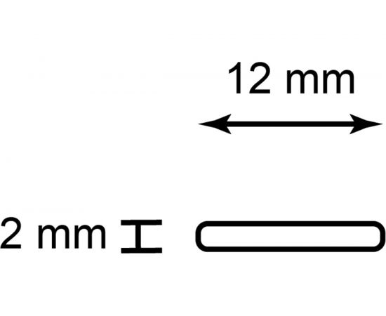Накладной профиль FERON 12x2мм, алюминиевый, серебро, 2м, CAB285 48116 – изображение 2