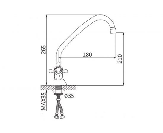 Кухонный смеситель OUTE T5013BA-5 – изображение 2