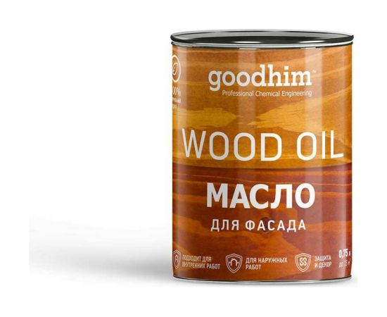 Масло для фасада Goodhim орех 0,75 л 75179 – изображение 2
