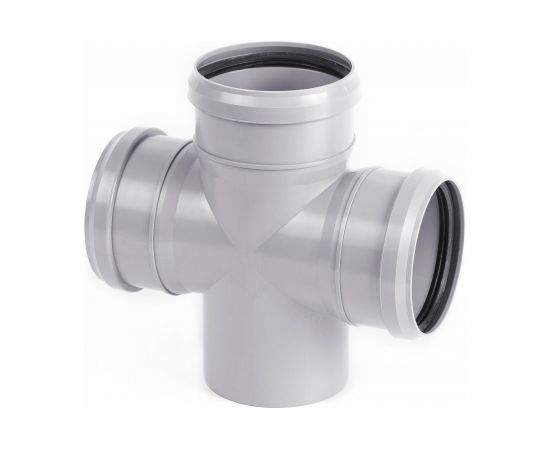 Одноплоскостная крестовина ХЕМКОР ПП внутренняя канализация, 110x110x110x87 2381042 – изображение 2