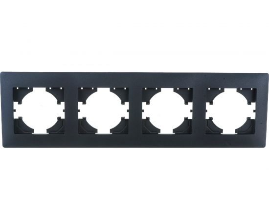 Рамка GUSI ELECTRIC Bravo 4-местная, цвет графит С1040-010 – изображение 2