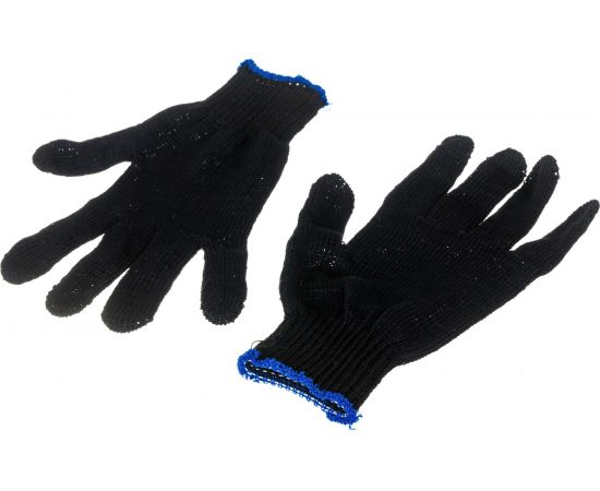 Хлопчатобумажные перчатки STARTUL без ПВХ-покрытия, черные, р. 9 ST7501 – изображение 2