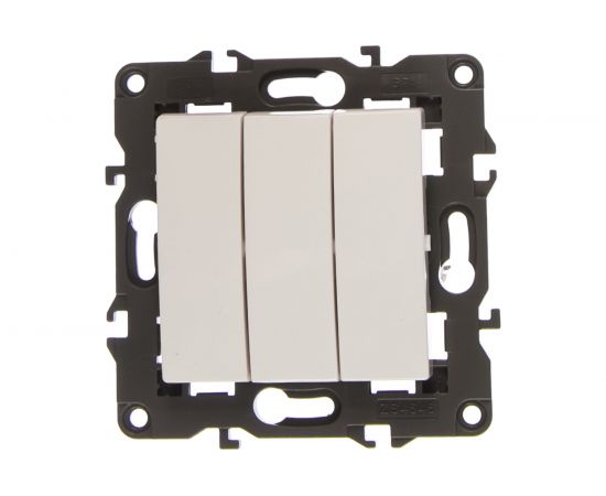 Тройной выключатель ЭРА 14-1107-01 10АХ-250В, IP20, Elegance, белый Б0034249 – изображение 2