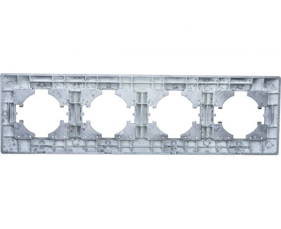 Рамка GUSI ELECTRIC Bravo 4-местная, цвет графит С1040-010 – изображение 3