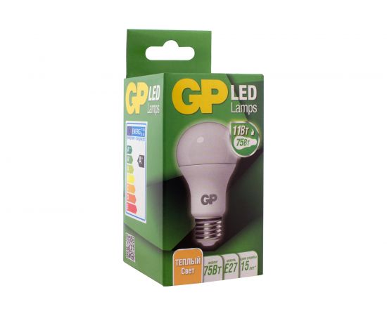 Светодиодная лампа GP в колбе груша LEDA60-11WE27-27K-2CRB1 – изображение 3