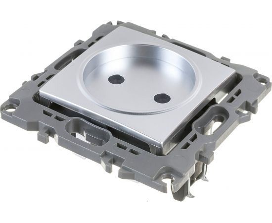 Розетка ЭРА 12-2105-03 2P, 16A-250В, IP20, алюминий Б0018256 – изображение 3