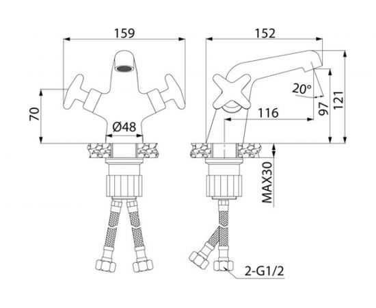 Смеситель для умывальника IDDIS Acros ACRSB00i01 – изображение 3