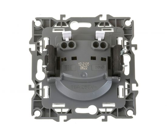 Розетка ЭРА 12-2105-03 2P, 16A-250В, IP20, алюминий Б0018256 – изображение 4