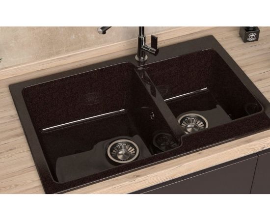 Кухонная мойка GLANZ J-191-31 цвет: белый – изображение 4