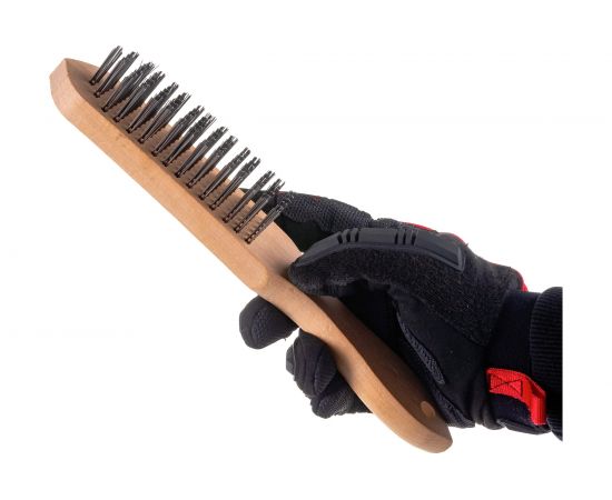 Проволочная щетка HOEGERT TECHNIK стальная проволока, 6x15 HT3B626 – изображение 5