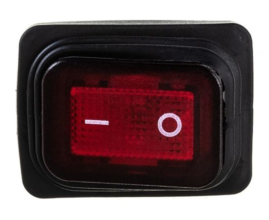 Клавишный выключатель Emas с подсветкой, красная клавиша, 1НО, 250 В AC, 16 А A54B1K11 – изображение 6