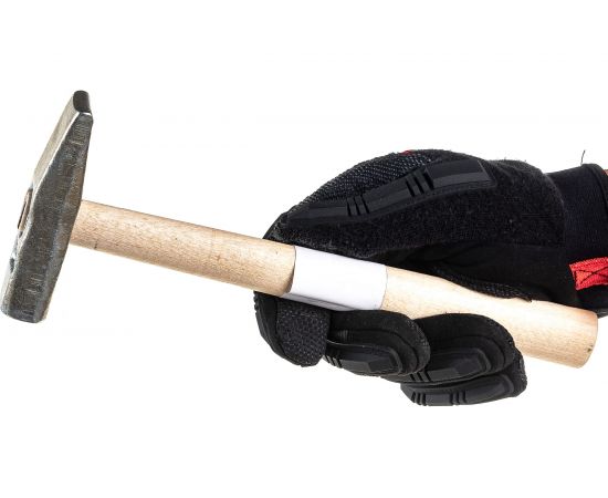 Слесарный молоток РемоКолор квадратный боек, деревянная рукоятка, 200г , 38-0-020 – изображение 6