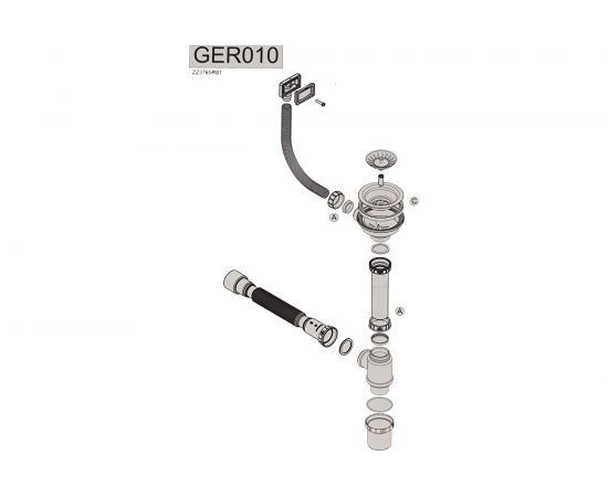 Кухонная мойка из нержавеющей стали WISENT с дозатором и сифоном WS35848/W405A/WGER010 – изображение 9