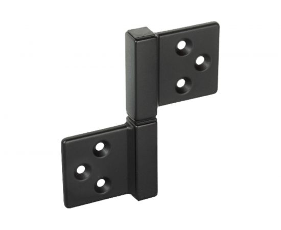 Карточная петля с квадратной осью MORELLI CH-S 85x82 B, разобранная, цвет черный 9012793 