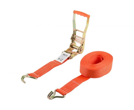 Ремень для крепления груза FIT храповый механизм 196 мм, лента 50 мм x 6 м, 2000/4000 кг 64920 