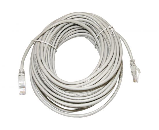 Патч-корд TDM народный U/UTP Cat 5e 4PR 24AWG PVC, литой 15 м, серый SQ0115-0009 