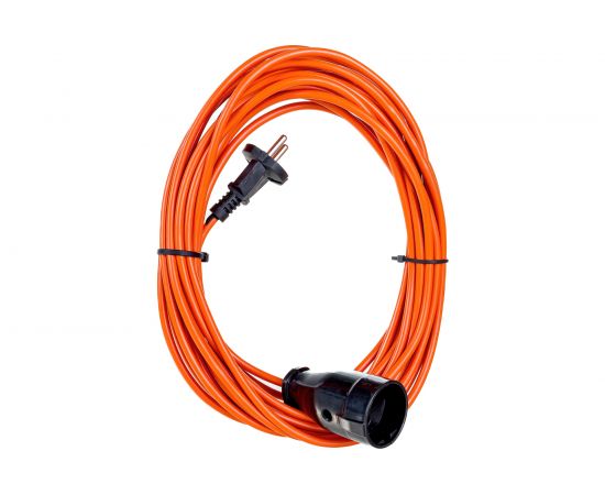 Силовой удлинитель Glanzen шнур штепсельное гнездо ПВС 2x0,75 10 м арт. ES-10-001 00-00006696 