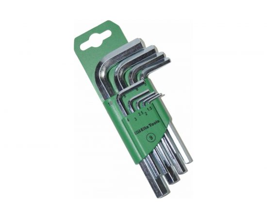 Набор шестигранных ключей IZELTAS Г-образные, 1.5-10 мм, 9 предметов 4908003109 