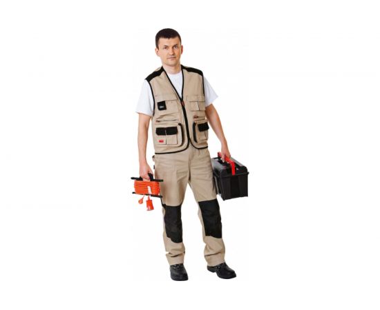 Жилет СПЕЦ АВАНГАРД бежевый/черный, р. 48-50/170-176 31031258-4850/3 