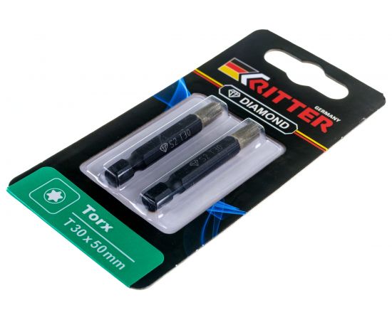 Бита 30 x 50 мм магнитная 2 шт. Diamond TORX RITTER PS20193055 