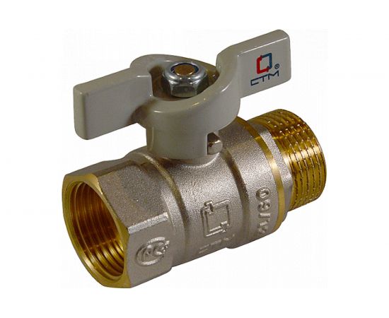 Шаровой кран для воды СТМ СТАНДАРТ 3/4"", г/ш, бабочка CWFMB034 