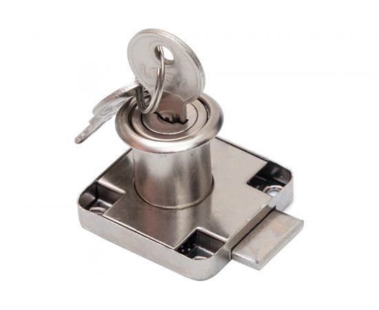 Мебельный замок СКОБЯНОЙ 138 никель 002532 