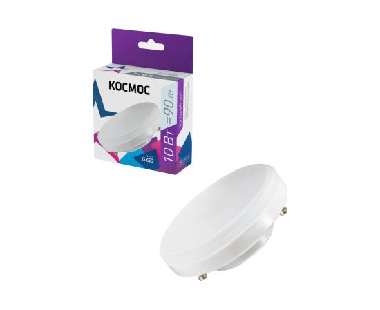 Светодиодная лампа КОСМОС LED 10Вт 220В GX53 6500K, Lksm_LED10wGX5365C 