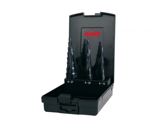 Набор ступенчатых сверел (3 шт; S1, M2, L3) RUKO 101087PRO 