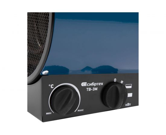 Тепловая пушка СИБРТЕХ ТВ-3М тепловентилятор, 230 В, 3 режима, вентилятор, 1500/3000 Вт 96437 – изображение 12