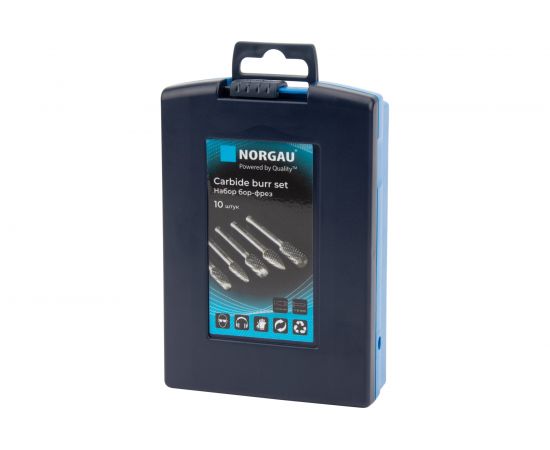 Набор борфрез твердосплавных NORGAU 10 шт (10 мм, 12 мм) 077200520 – изображение 14