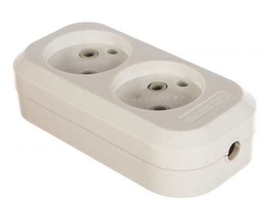 Розеточная колодка TDM 2 гнезда белая SQ1806-0012 – изображение 2