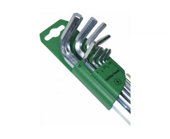 Набор шестигранных ключей IZELTAS Г-образные, 1.5-10 мм, 9 предметов 4908003109 – изображение 2