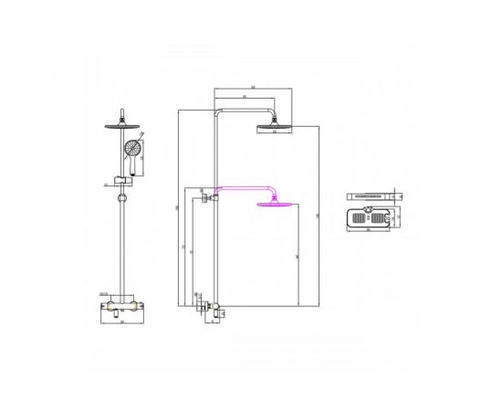 Смеситель для ванны и душа Lemark Tropic термостатический LM7010C – изображение 2