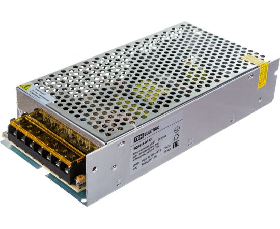 Блок питания TDM 200Вт-12В-IP20 для светодиодных лент и модулей, металл SQ0331-0133 – изображение 2