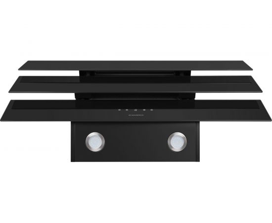 Кухонная вытяжка MAUNFELD Manchester Light 90 Black Glass Black – изображение 3