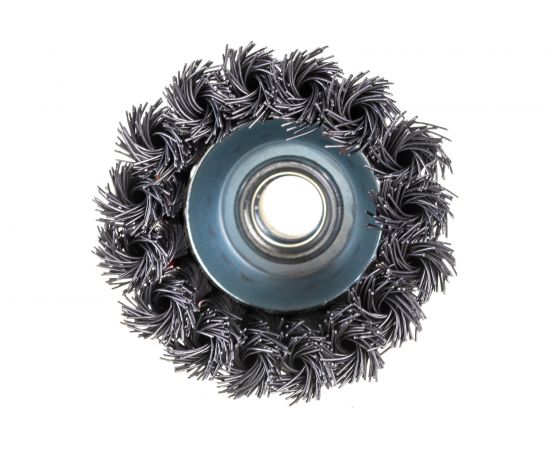 Щетка чашечная 65 мм, М14, пучки витой проволоки для УШМ INTERTOOL BT-2065 – изображение 3