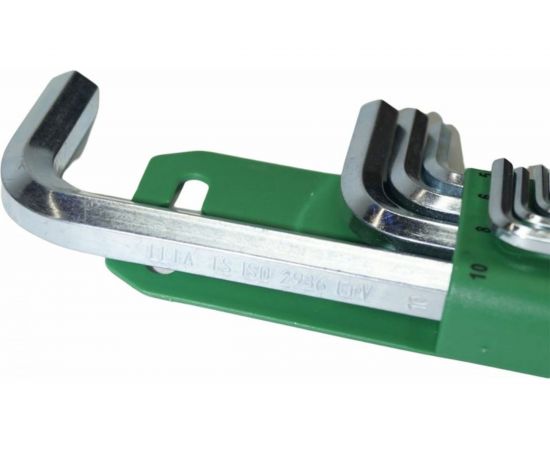 Набор шестигранных ключей IZELTAS Г-образные, 1.5-10 мм, 9 предметов 4908003109 – изображение 3