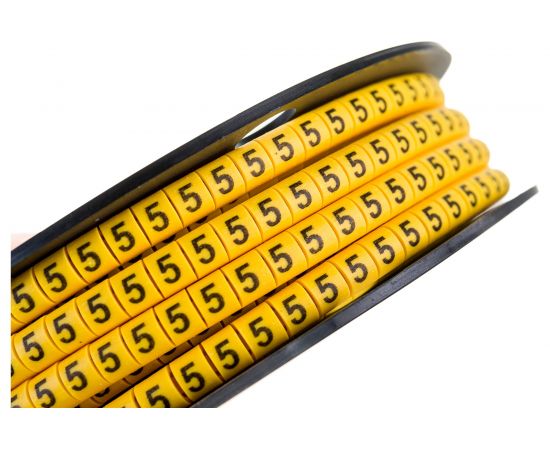Маркировочное кольцо IEK 0-1.5мм, 5, МК, 1000шт/ролл UMK00-5 – изображение 3
