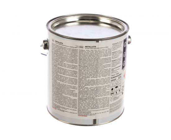 Краска TIKKURILA METALLISTA по ржавчине 3 в 1, молотковая, глянцевая, серебристый 2,5л 700011723 203635 – изображение 3