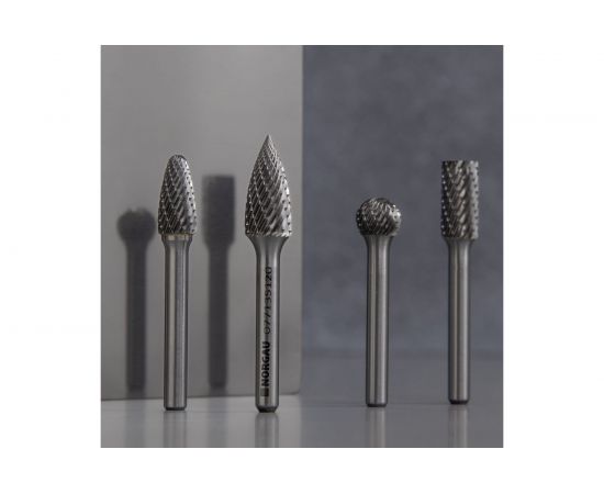 Набор борфрез твердосплавных NORGAU 10 шт (10 мм, 12 мм) 077200520 – изображение 3