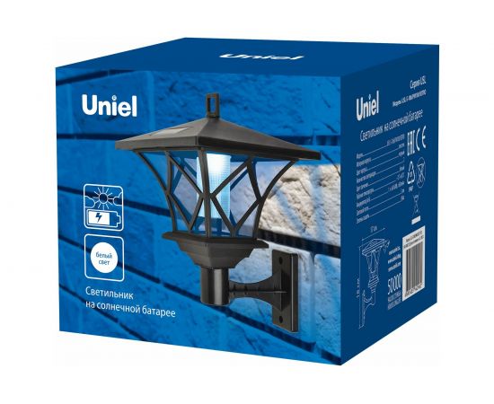 Садовый светильник на солнечной батарее Uniel «Ретро» USL-S-186/PM180 RETRO UL-00007870 – изображение 3