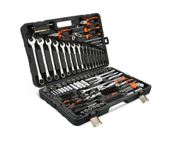 Набор инструментов GOODKING 151 предмет 1/4" 3/8" 1/2" трещотка M-10151 – изображение 3