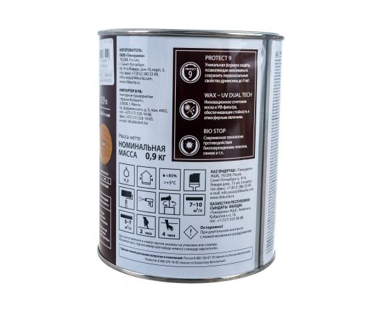 Антисептик для дерева TIKKURILA Valtti Expert Akva тик 0,9 л 48448 – изображение 4