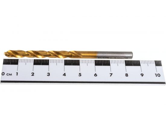 Сверло двустороннее Эксперт M2 TIN №379 по металлу (10 шт; 5.2х86 мм; HSS-G; DIN 1897) Профоснастка 30202059 – изображение 5