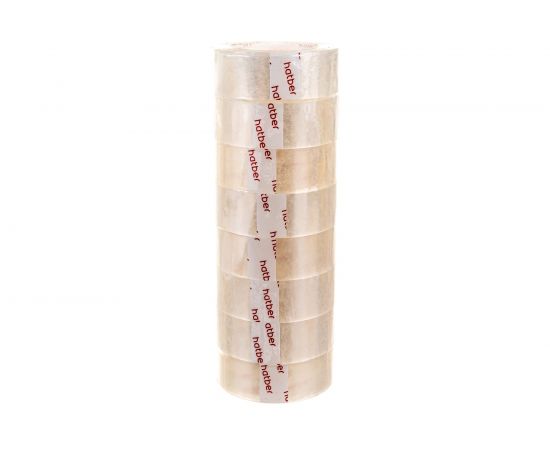 Клейкая канцелярская лента Hatber 19ммх33м (без штрихкода) 8 шт 043447 – изображение 5