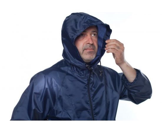 Влагозащитный облегченный плащ-дождевик БЕРТА 800-48-50, синий – изображение 5