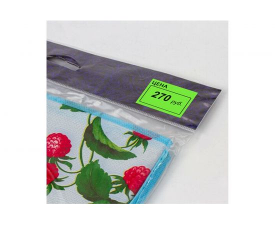 Ценник BRAUBERG Цена 50х40мм, большой, зеленый, самоклеящийся, комплект 5 рулонов по 200шт, 112359 – изображение 6